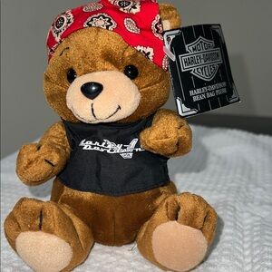 1997 Harley-Davidson Brown Teddy Bear with Red Bandana